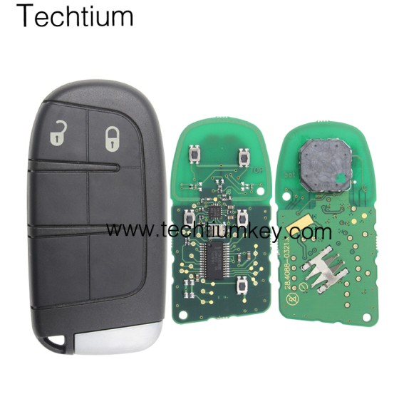 433Mhz 46 chip FCC:M3N40821302 keyless 2 button remote key for Jeep 2014-2018